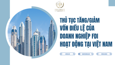 THỦ TỤC TĂNG/GIẢM VỐN ĐIỀU LỆ CỦA DOANH NGHIỆP FDI HOẠT ĐỘNG TẠI VIỆT NAM